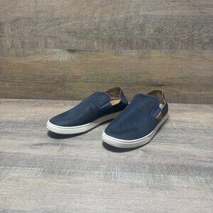 Olukai Pehuea Dede Navy Blue Mesh Slip On Loafers Women's Size 10